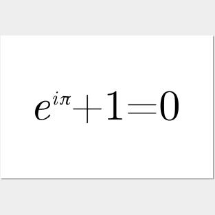 Euler's Equation (Black) Posters and Art